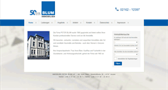Desktop Screenshot of blum-immobilien.de