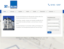 Tablet Screenshot of blum-immobilien.de
